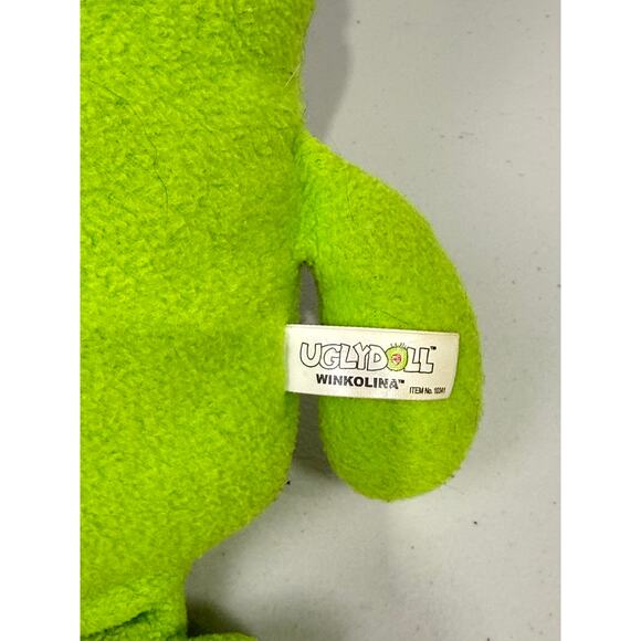 Pretty Ugly Uglydoll Winkolina Lime Green 13” Stuffed Plush 2009 - Picture 7 of 7